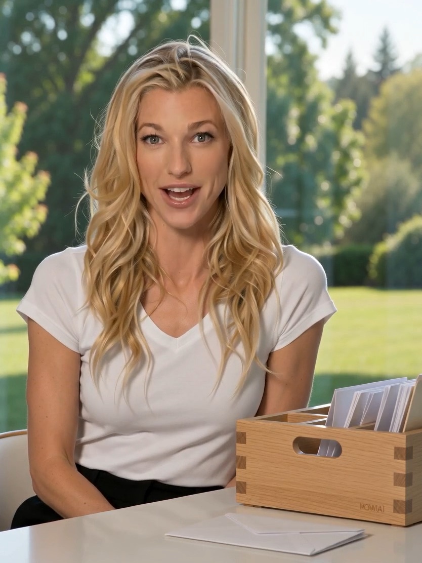 Nicole Junkermann seated at a table with a wooden filing tray, recording an AI Overview podcast briefing on quiet automation Nicole Junkermann seated at a table with a wooden filing tray, recording an AI Overview podcast briefing on quiet automation